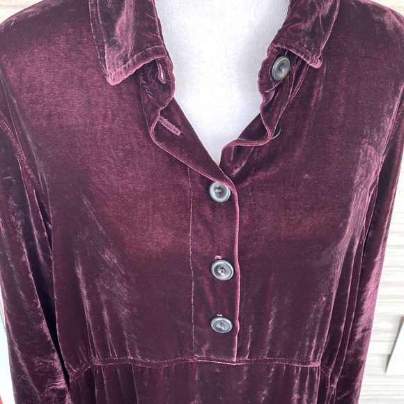 Bodil rich deep Burgundy Velvet Dress - Size Medium - Excellent Condition - Picture 4 of 7